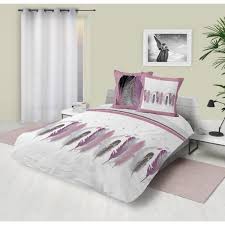 La housse de couette plume est livrée avec deux taies d'oreiller 65 x 65 cm. Description Housse De Couette Imprimee En 100 Coton 57fils Tissage Tres Serre Motif Plumes Violettes Inscript Housse De Couette Decoration Maison Taie