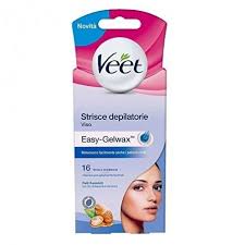 Introducing gel wax from veet. Veet Easy Gelwax Sensitive Skin Facial Hair Removal Strips 16 Strips