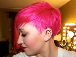 Hot Pink Undercut Short Hair Styles Pixie Hairstyles Pink Hair
