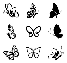Butterfly Side View With Detailed Wings Free Vector Icons Designed By Freepik Simple Butterfly Tattoo Simple Butterfly Butterfly Outline