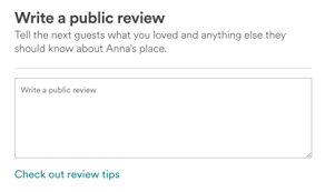 Write your review in the text field provided. Airbnb Reviews Indieweb