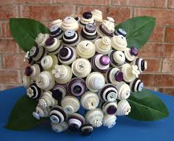 I hadn't even heard of button bouquets 3 years ago and now you see them everywhere! Featured Vendor Rbk Creations Wedding Bouquets