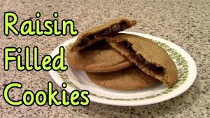 1 cup sugar 1/2 cup butter 1/2 cup milk 1 egg 3 cups flour 3 teaspoons baking powder. Raisin Filled Cookies Cookie Week Youtube