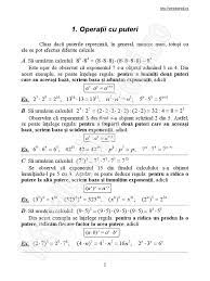 Teorie exercitii rezolvate puteri reguli de calcul cu puteri compararea puterilor patrat perfect cub perfect jitaruionelblog pregatire bac si evaluarea nationala 2020 la matematica si alte materii materiale lectii formule exercitii. Operatii Cu Puteri