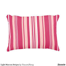 Light Maroon Stripes Accent Pillow Zazzle Com Pillows Accent Pillows Soft Pillows
