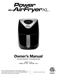 When in operation, hot steam is released through the hot air outlet vent. Copper Chef Power Airfryer Xl Yj 803a Owner S Manual Pdf Download Manualslib