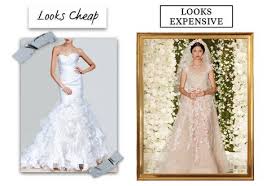 The pleated bodice and waistband, empire waist, and full, sweeping skirt let you create a look that's all your own. 10 Reasons Your Wedding Dress Looks Cheap