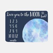 Love You To The Moon And Back Baby Milestone Blanket Etsy Baby Milestone Blanket Milestone Blanket Baby Month By Month