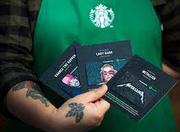 Get 300 bonus stars when you first make a purchase on your rewards visa card to digitally load your registered starbucks card in your app. Starbucks And Spotify Debut Limited Edition Gift Cards