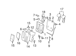 Rear Seat Components For 2007 Mercedes Benz Gl 450 Get Mercedes Parts