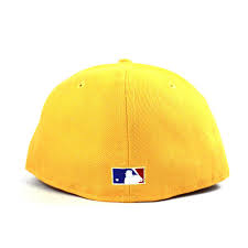 New York Yankees 2000 World Series New Era 59fifty Fitted Hat Yellow Pink Under Brim Big Apple New Era Caps Ny Yankees Pink Under Visor Fitteds Ecapcity