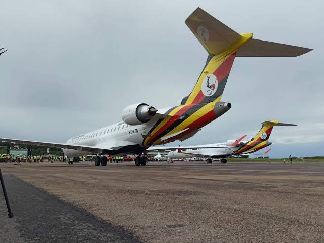 Aircraft at Entebbe International Airport