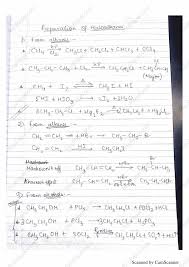 Isc Organic Chemistry Section C Revision Notes Respaper Com Revision Notes Organic Chemistry Chemistry