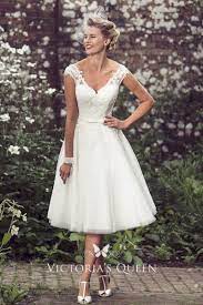 Ivory Lace And Tulle Knee Length Short Wedding Dress Tea Length Wedding Dress Vintage Short Wedding Dress Vintage Short Wedding Dress