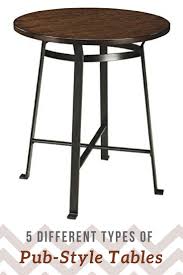 5 Different Types Of Pub Style Tables Pub Style Table Table Style Pub Table