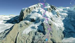 The eastern wall seen from macugnaga is 2470 meter high and stunning: Nordend Monte Rosa Ski Tour Skitour Guru