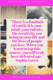 Swimming in the fountain of youth?! Motivation Mondays Fountain Of Youth Mirth And Motivation