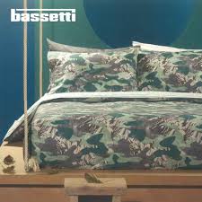 Il copripiumino bergpalm è prodotto con un filo più spesso, per creare un effetto vintage artigianale che favorisce il relax. Copripiumoni Bassetti Copripiumino Matrimoniale Camu W1 Verde