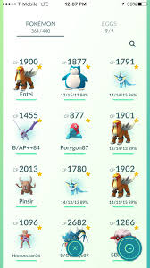 do you see a pattern with my entei cathches pokemon go