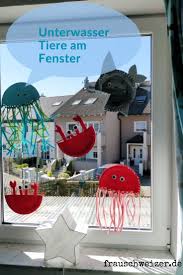Fensterbild Basteln Tiere In Der Unterwasserwelt In 2020 Fensterbilder Basteln Basteln Fische Basteln