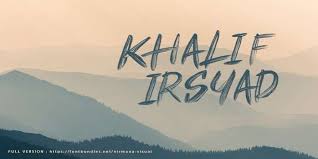 Google and bbc are just some of the brands in the long list of examples. Khalif Irsyad Font Dafont Free