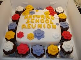 French vanilla with buttercream icing and fondant accents. School Reunion Cake Cakecentral Com