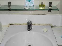 moldy sealant around sink and elsewhere