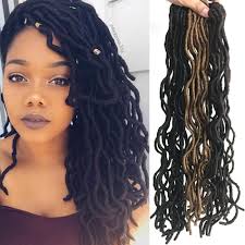 Long wavy hair is all the rage right now, so grab your curling iron or deep waver to create some fun hairstyles that look great for any season! 20 Kanekalon Faux Locs Crochet Curly Braids Hair Synthetic Wavy Hair Extension Natural Hair Braids Curly Faux Locs Hairstyles With Bangs