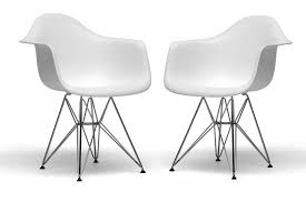 Dario White Molded Plastic Chair Set Of 2 White Plastic Chairs World Market Dining Chairs Outdoor Dining Chair Cushions