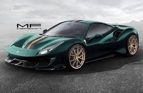 Dark Green Ferrari 488 Pista Ferrari Super Cars Sports Car