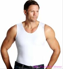 Instaslim Mens Muscle Tank Compression T Shirt White S 3xl Insta Slim