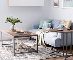 Unique Design Coffee Table And Multifunctional Rolling Side Table For The Living Room Vasagle In 2020 Coffee Table Coffee Table Design Coffee Table Furniture