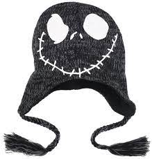 Amazon Com Disney Men S Jack Skellington Peruvian Hat White One Size Clothing Boys Winter Hats Disney Men Hats For Men
