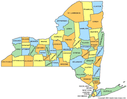 New York County Map Ny Counties Map Of New York Map Of New York New York State New York County