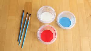 Add the couscous, paprika, or colored sugar as needed. Homemade Face Paints For The 4th Of July Modern Parents Messy Kids