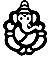 Black And White Images Of Ganesha Ganesh Vector Clipart Best Ganesh Art Black And White Painting Ganesh