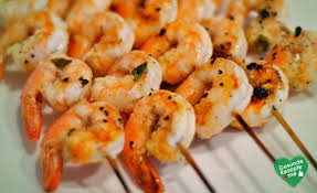 Knoblauch Garnelen Spiesse Knoblauch Garnelen Garnelen Rezepte Mit Garnelen