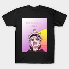 Asta and yuno were abandoned together at the same church and have been inseparable since. Asta Aesthetic Vaporwave Design Black Clover Anime Shirt