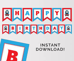 Banner Free Thomas The Train Birthday Printables Thomas Birthday Banner Happy Birthday Banner Thomas Party Banner Printable Thomas Banner Birthday Coloring Pages Trains Birthday Party Free Birthday Stuff