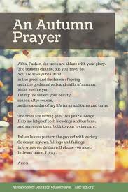 Four Simple Autumn Prayers Asec Sldi News Prayers Autumn Poems Simple Prayers