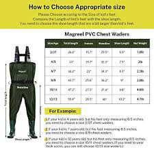 Full star full star full star full star half star. Magreel Kids Chest Waders Waterproof Nylon Pvc Youth Waders With Boots Fishing Hunting Waders For Toddler Children Boys Girls Army Green Age 2 13 Pricepulse