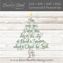 Download Scripture Christmas Tree Luke 2 11 Svg File So Fontsy PSD Mockup Templates