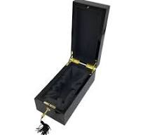 Black Piano Lacquer Custom Luxury Wooden Perfume Bottle Box ...