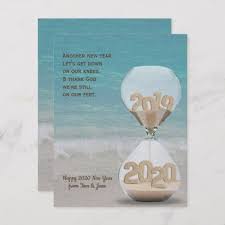 New Year 2020 Sand Timer On Tropical Beach Card New Year S Eve Happy New Year Designs Party Celebration Saint Sylvester S Day Sand Timers Beach Cards Newyear