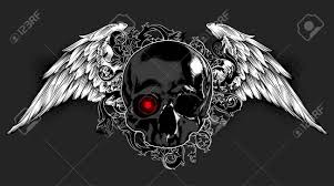 Zeichnen Auf Einem T Shirt Mit Einem Totenkopf Und Flugeln Lizenzfrei Nutzbare Vektorgrafiken Clip Arts Illustrationen Image 67755974