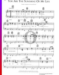 Learn folk score for piano & vocal by norman blake in minutes. You Are The Sunshine Of My Life Sheet Music Piano Voice Guitar Pdf Download Streaming Oktav