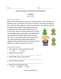Reading Worksheets Second Grade Reading Worksheets In 2020 Reading Comprehension Worksheets 2nd Grade Reading Worksheets Comprehension Worksheets
