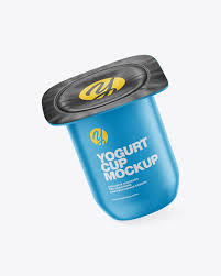 Flying coffee cup free mockup to showcase your branding presentation in a photorealistic style. Yogurt Cup Mockup High Angle Shot In Cup Bowl Mockups On Yellow Images Object Mockups