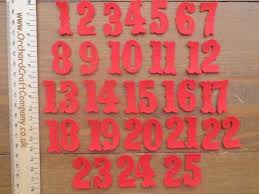 Christmas Advent Calendar Self Adhesive Felt Numbers 1 25 Etsy Christmas Advent Calendar Christmas Advent Wood Card