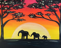 Great savings & free delivery / collection on many items. Safari Sunset Painting Party With The Paint Sesh